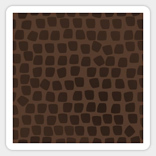 Leopard Mosaic on Brown 5748 Sticker